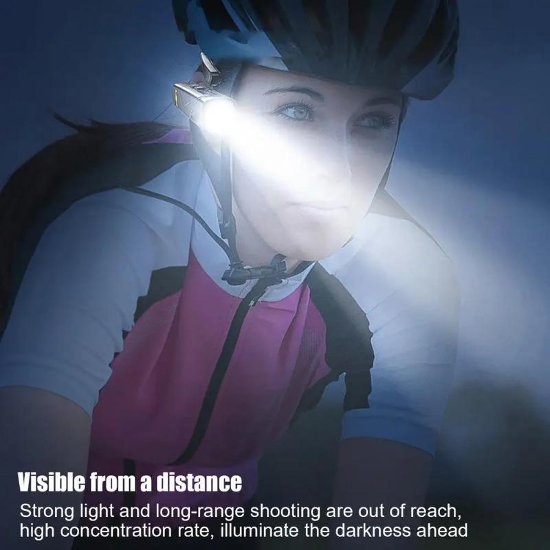 XPG LED Ear-Mounted Headlamp IPX4 Waterproof Motion Sensor Super Bright Headlight 5 Lighting Modes for Camping Mountain Climbing