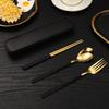 Stainless Steel Cutlery Portable Student Spoon Fork Chopsticks Three-piece Outdoor Set
