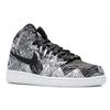 Air Jordan 1 Retro High GG 'BHM' (Unisex) White / Black Kids' Basketball Shoes 739640 110