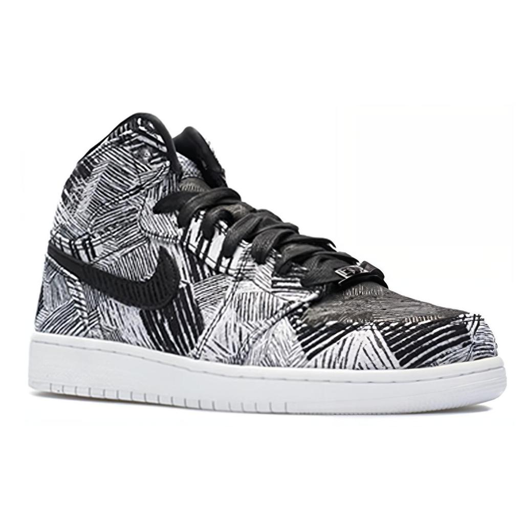 Air Jordan 1 Retro High GG 'BHM' (Unisex) White / Black Kids' Basketball Shoes 739640 110