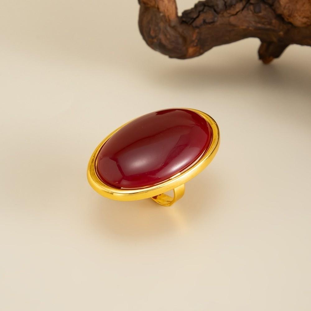 Hochwertiger Schmuck Harz Oval Ohrringe Eleganter Stil Leichter Luxus Retro Ohrringe Party