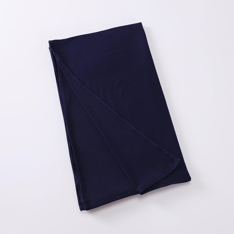 Jersey Scarf Stretchy Hijab Plain Head Scarves  Women Cotton Headwrap Shawl