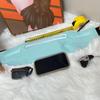 Ultra-thin Lycra Waterproof Running Waist Bag with Three Pockets and Large Capacity