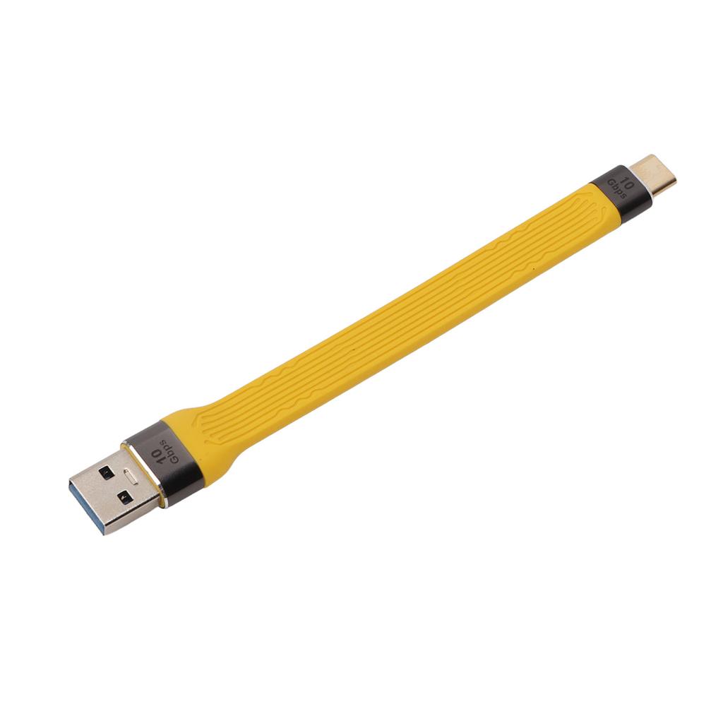 Short USB A to USB C Cable Portable Small FPC Flexible Cable PD 100w 5A 10Gbps Fast Charging Short USB C Cable