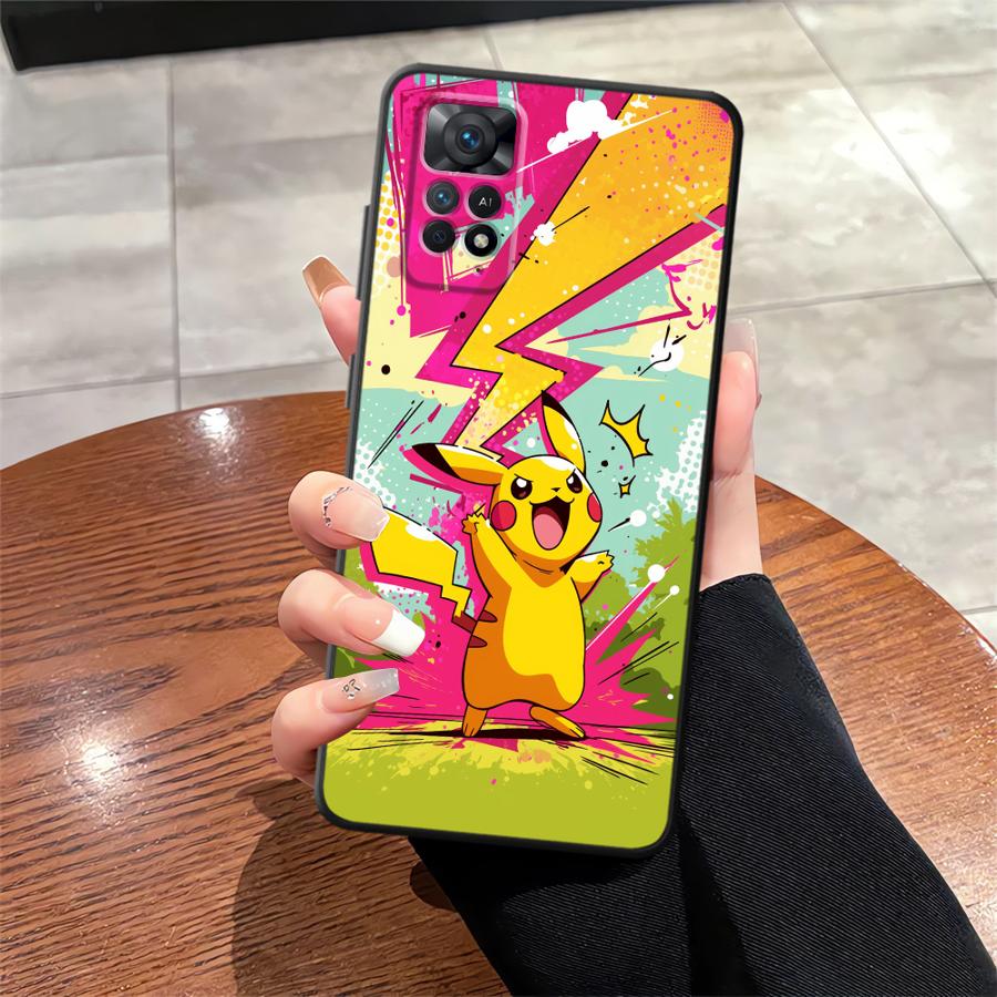 Cute Pokemon Pikachu Case for Xiaomi Redmi Note 14 12 Pro 13 Pro Plus 7 8 10 11s 12s 11 10S 9S 9 Funda Phone Cover