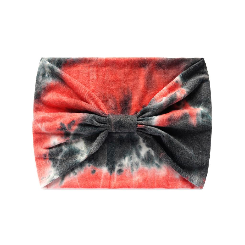 Wide 18Cm Wide Version Tie-Dye Headband, Rainbow Yoga Sports Headband, Elastic Women'S Sweat-Absorbing Headband