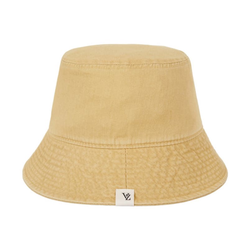 VARZAR Monogram Label Pigment Bucket Hat Yellow