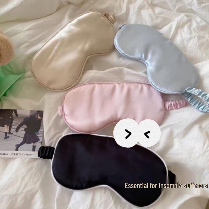 Doppelseitige Verdunkelungs-Augenmaske: Weiche, hautfreundliche Maulbeerseide für komfortablen Schlaf