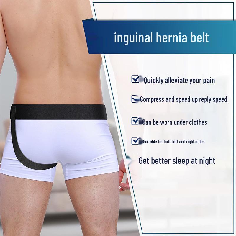 Herren Einseitiger Leistenbruch Stützgürtel mit Polster für ältere Menschen