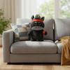 Cute Design Lucky Horse Figurine Black Color Zodiac Pony Figurine Horse Plush Doll  New Year Gift