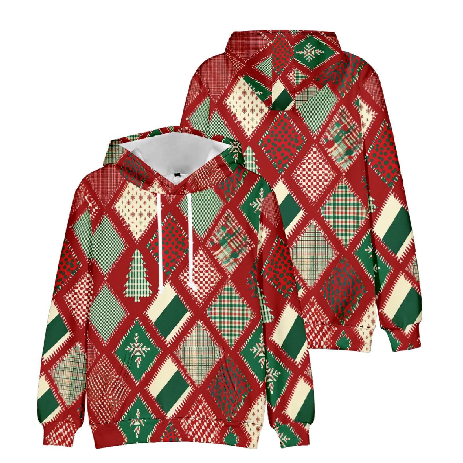 Мужская свободная толстовка с капюшоном с принтом, мужская повседневная модная спортивная толстовка L темно-зеленого