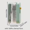 Press-on Floss Stick Storage Box Creative Floss Dispenser Easy To Use Mini Teeth Stick Case  Hotel