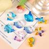 5Pcs Cute Cartoon Clear Marine Animals Flat Back Resin Accessories Creative DIY Craft Decoration Material Accessories Gifts