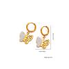 Stainless Steel Women's Luxury Versatile Stud Earrings with Unique Design