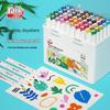 Popular Quick-Dry Double-Ended Marker Set: 12, 24, 36, 48, 60 Colors with Triangular Barrel and Eco-Friendly Ink.