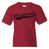 Sacramento Baseball Script Youth T-Shirt - Cardinal