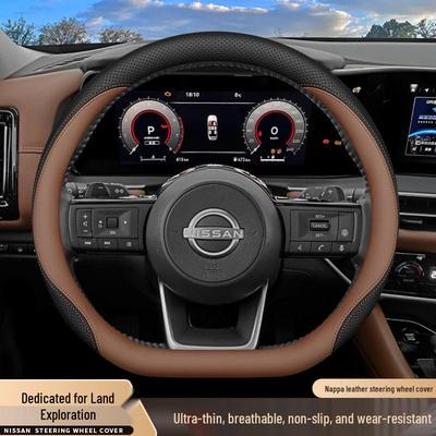 Ultra-Thin Non-Slip Steering Wheel Cover for 2024 Nissan Land Cruiser Interior Enhancement