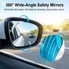 Suction Cup Reversing Rear View Mirror 360 Degree Adjustable Large Field of View Auxiliary Wide Angle Outside Blind Spot Mirror