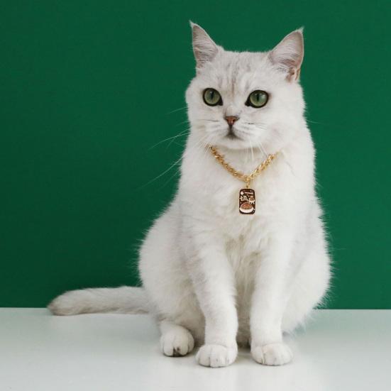 Haustier-Halskette, Mini-Glocken-Design, glänzende visuelle Wirkung, helle Farbe, allergiefrei, lang