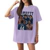 Women's Casual Letter Print Short Sleeve T-Shirt - Graphic Tee for Everyday Wear