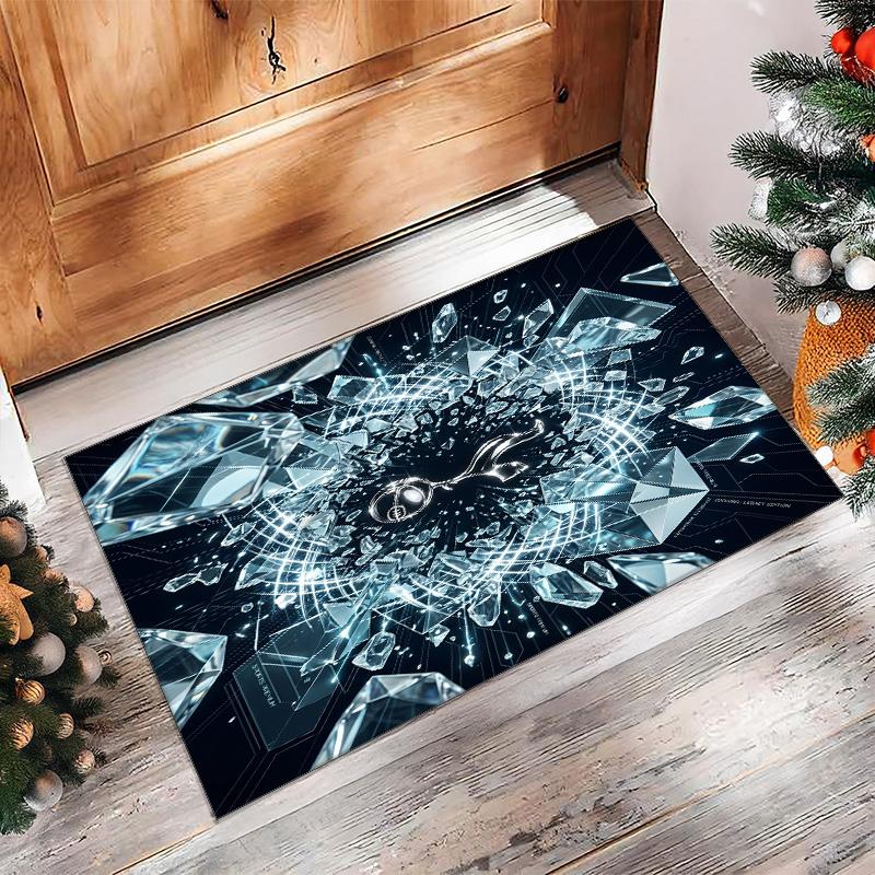 Tottenham Hotspur Bedrukte Flanellen Vloerkleed Antislip Zacht Polyester Vloerkleed Binnen Decoratie Mat voor Slaapkamer Woonkamer Bank