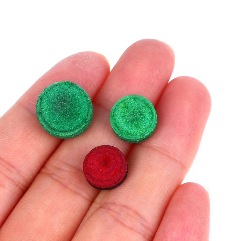 1/3/5Pcs Multi Layer Red Black/Green Leather Of 11mm 12mm 14mm Snooker Nine Ball Accessories Professional Billiard Pool Cue Tips