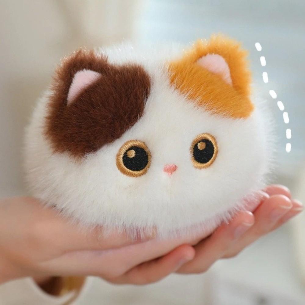 Soothing Feature Stuffed Animal Cat Soft Fluffy Fluffy Cat Toy Soft Cat Plush Toy Baby Gift