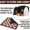 International Chess Set 51Cm/20Inch Foldable Silicone Chessboard, New Large King Size 9.6Cm/3.8Inch Heavy Chess Game Set