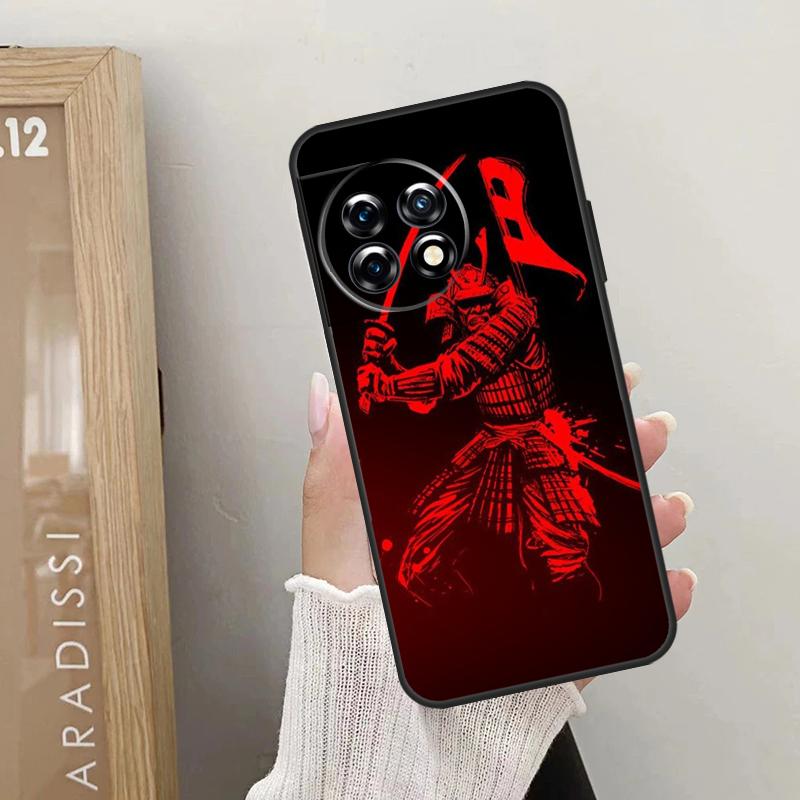 Samurai Mask Demon Case For OnePlus Nord CE 5 3 4 Lite N20 N30 OnePlus 13T 10T 8T 11 12 13 15 R 9 10 Pro Cover