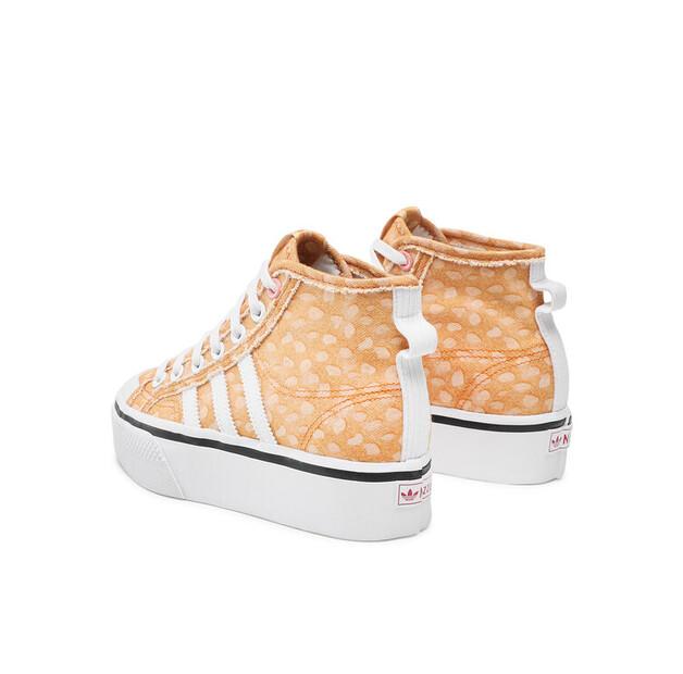 Adidas Disney Nizza Platform Mid Sneakers GZ1657 Orange
