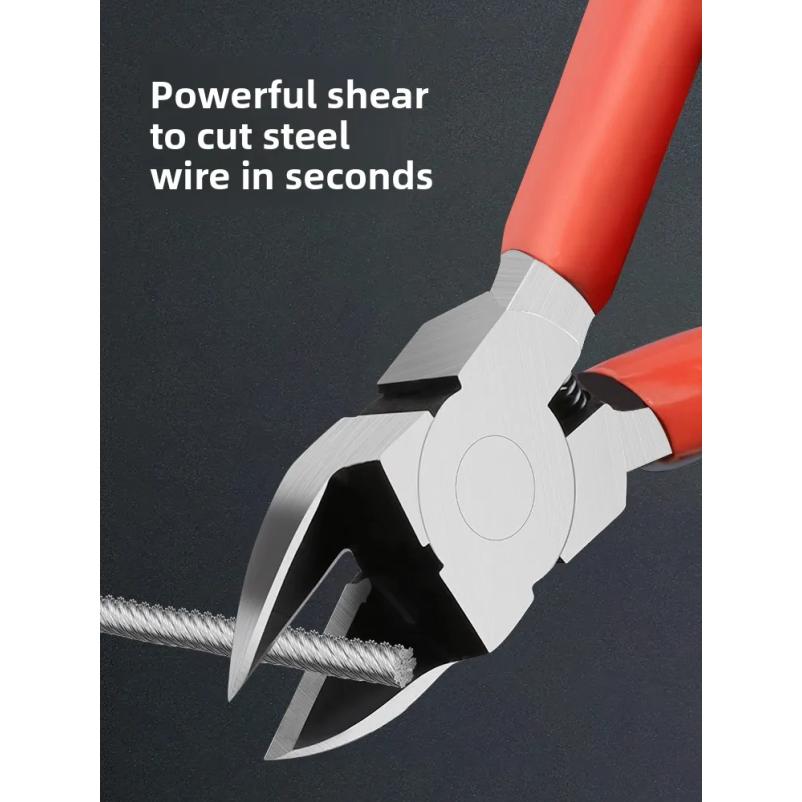 Sharp Diagonal Nozzle Pliers Electronic Cutting Tool for Plastic Gate Metal Wire Cable Precision Flush Cutter for DIY Repair