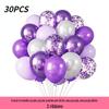 30-Piece 12-Inch Balloon Set for Birthday, Wedding, and Party Decorations