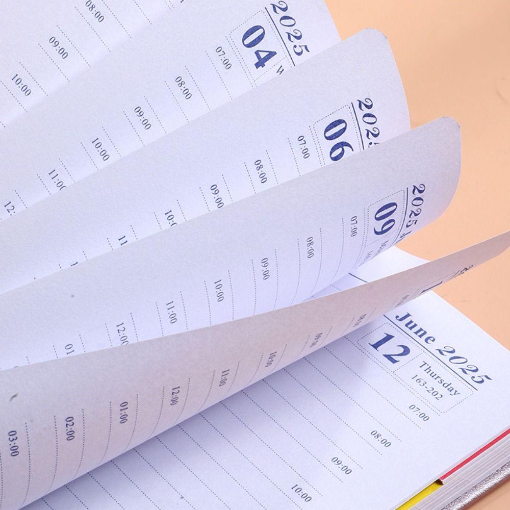 5 Colors 2025 Planner Notebooks A5 Sketchbook Schedule Journals  Office School Supplies