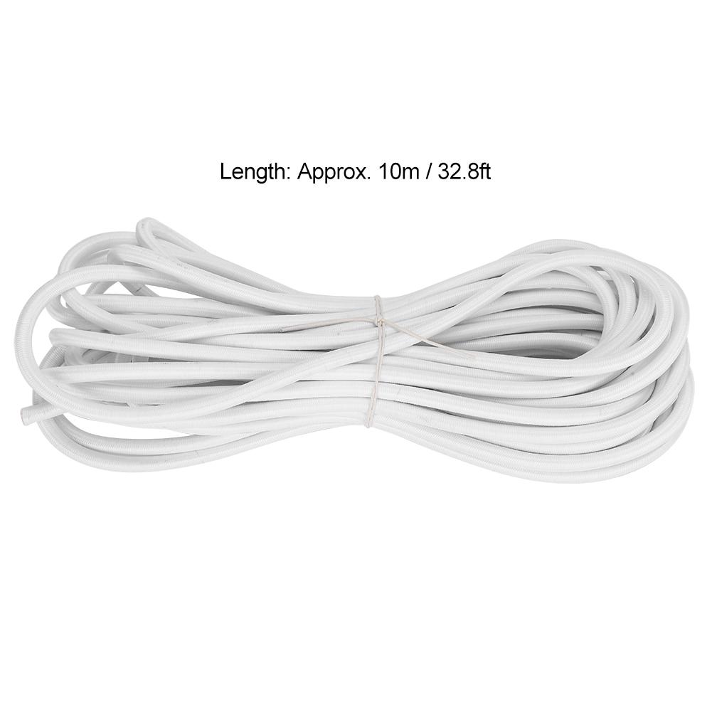 6mm 10m / 32.8ft Polypropylene Fiber Round Elastic Rope Cord Sewing Accessories for Clothing