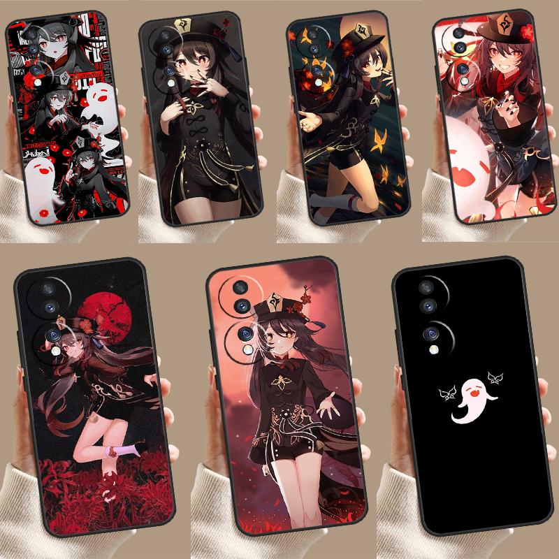 Genshin Impact Hutao Case For Honor 90 70 50 10 Magic 5 Lite Magic 6 Pro X7 X8 X9 X6a X7a X8a X9a X9b X8b Cover