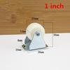 Nya 8 st 1 tum/1,5 tum/2 tum Platt Bil Fast Hjul Tyst Riktbart Hjul Metall Kiselgel Material DIY Modell Delar