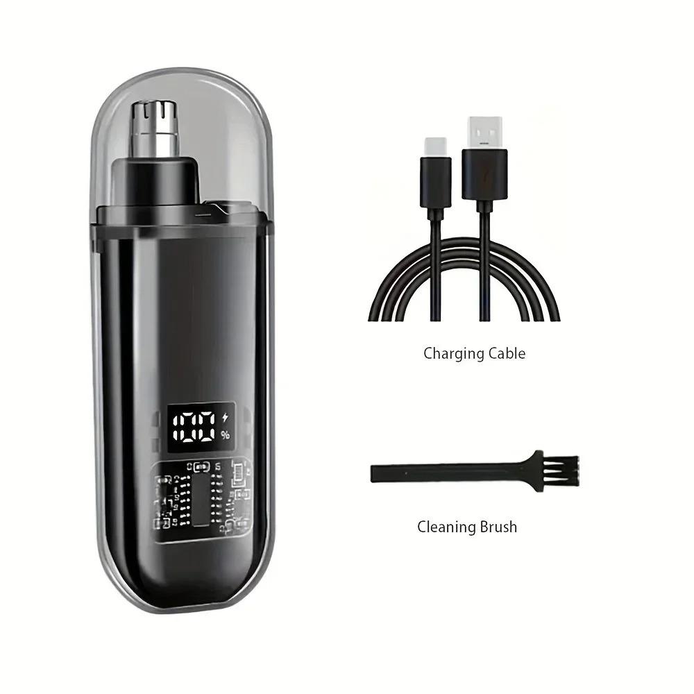 Portable Electric Nose Hair Trimmer Mini Hair Cutter For Nose Type-C Charging Rechargeable Washable Trimmer for Man
