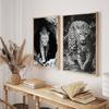 Black And White Leopard Fashion Animal Poster Print Canvas Wildlife Wall Decor Painting Room Home Picture Art Inspired Street