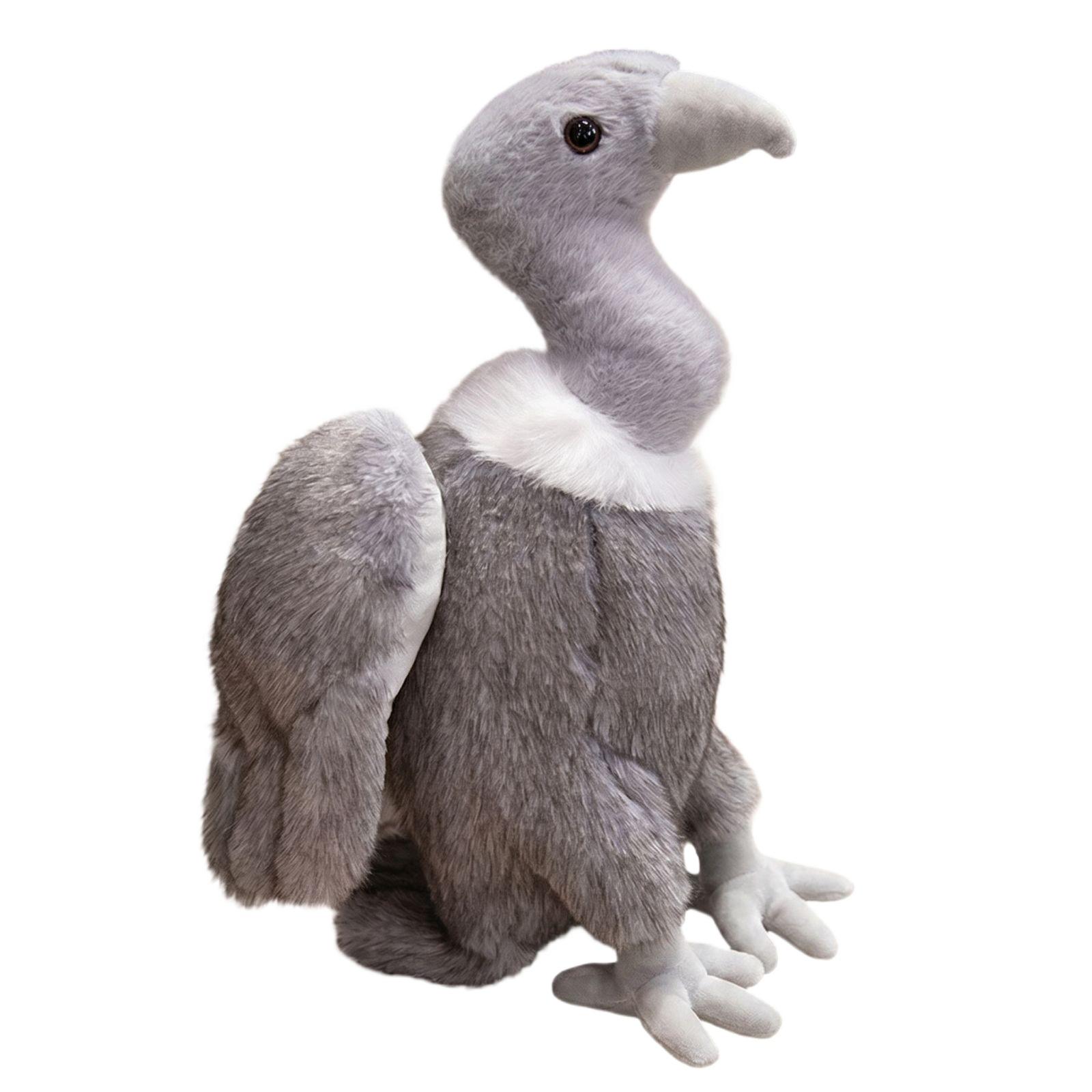 

Realistic Vulture Plush Toy Soft Stuffed Animal with Detailed Features Lifesize Design for Educational Display or Collectible Decoration One Size