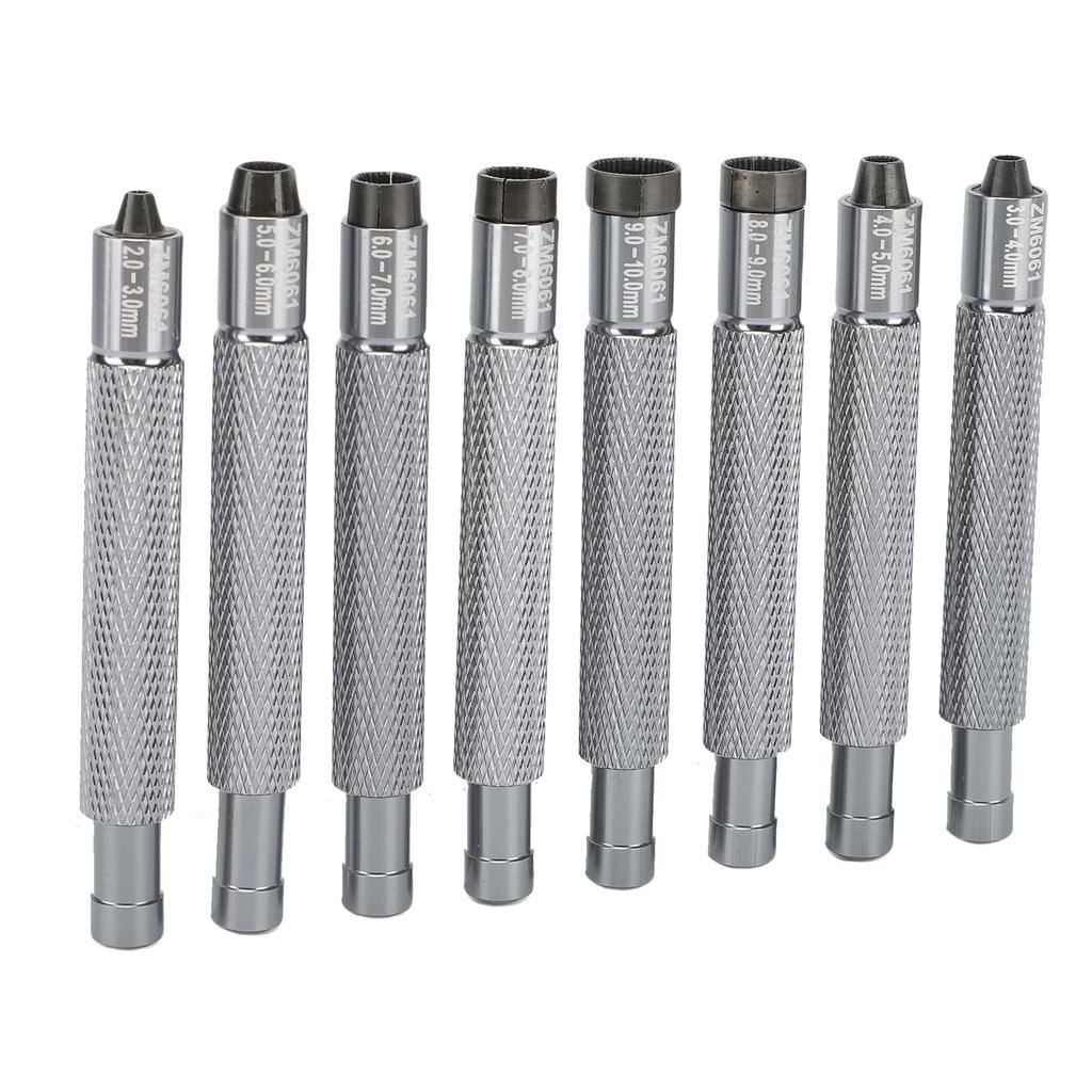 8 Pcs Watch Crown Winder Set 2 10mm Aluminum Alloy Ergonomic Watch Crown Winder Screw for Repair