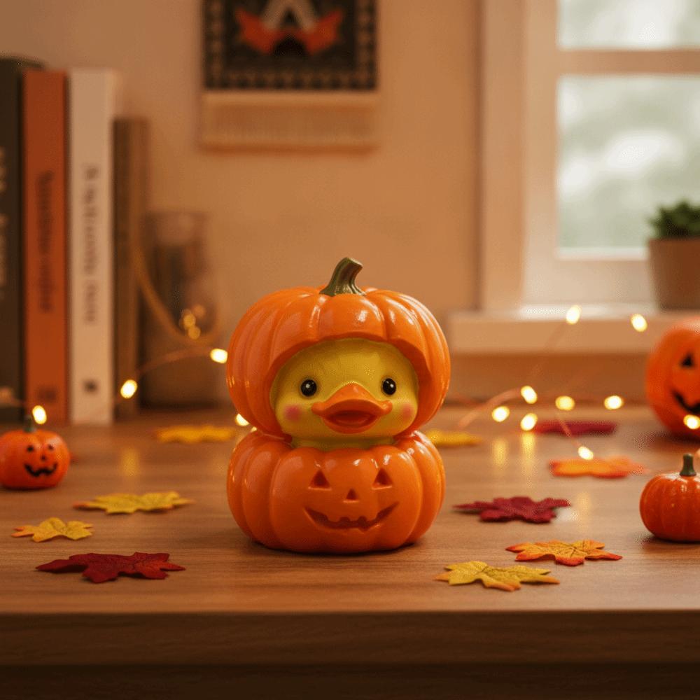 Cartoon-Fruchtente-Figur Kreative Blaubeerenten-Skulptur Halloween-Dekoration