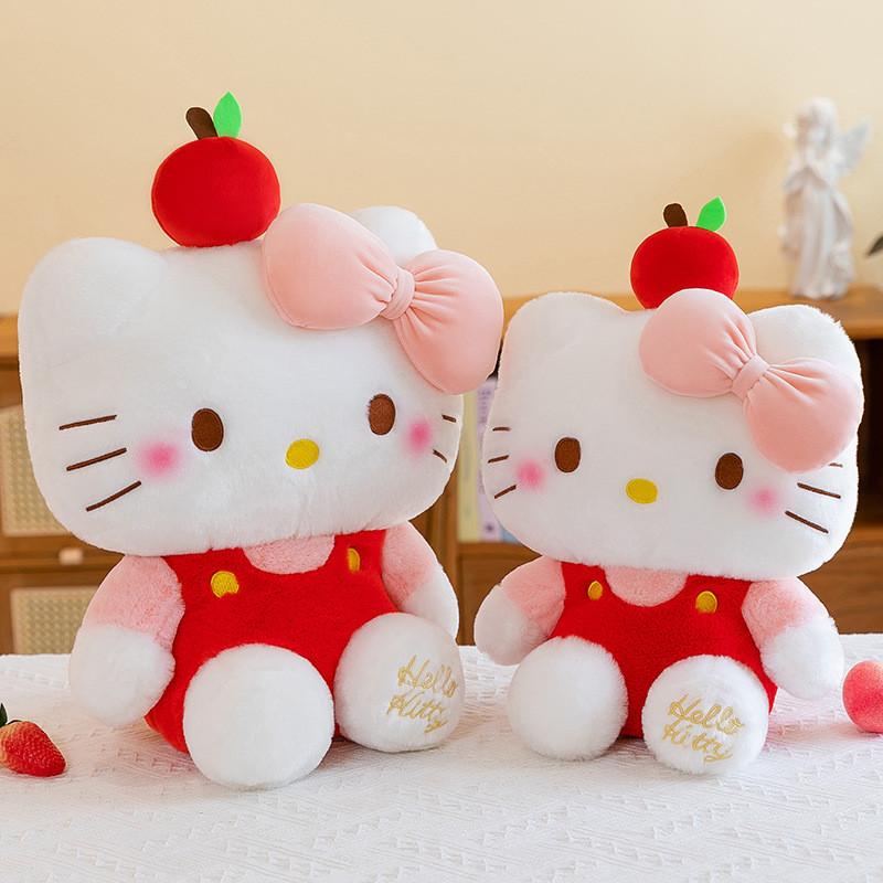 Apple Kt Cat Plush Toy Large Cartoon Stuffed Animal For Kids Girls Gift