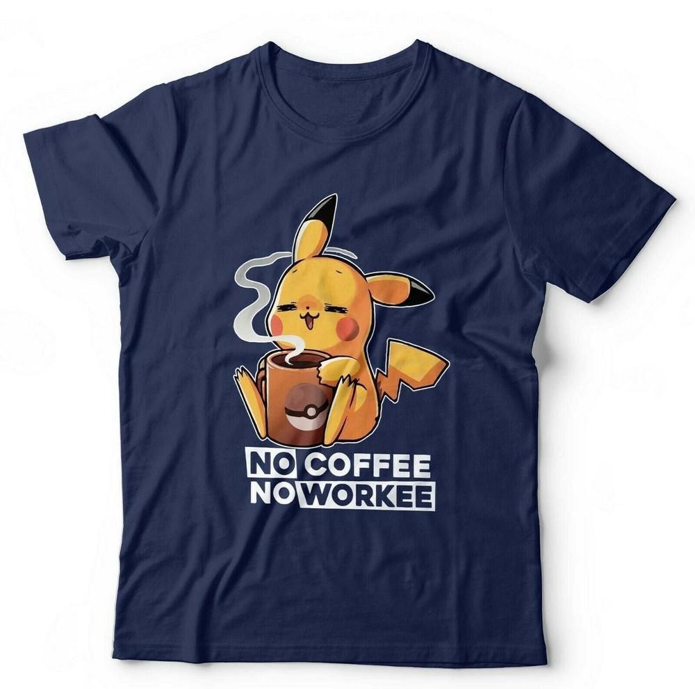 No Coffee No Workee Tshirt Unisex Kids Funny Gaming Animation S