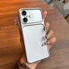 Case for iPhone 16 Plus Metal Texture Matte Back Soft TPU Bumper Shockproof Cover