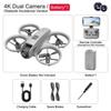 Mini Foldable Drone Dual HD Camera Obstacle Avoidance RC Quadcopter Hover LED Light