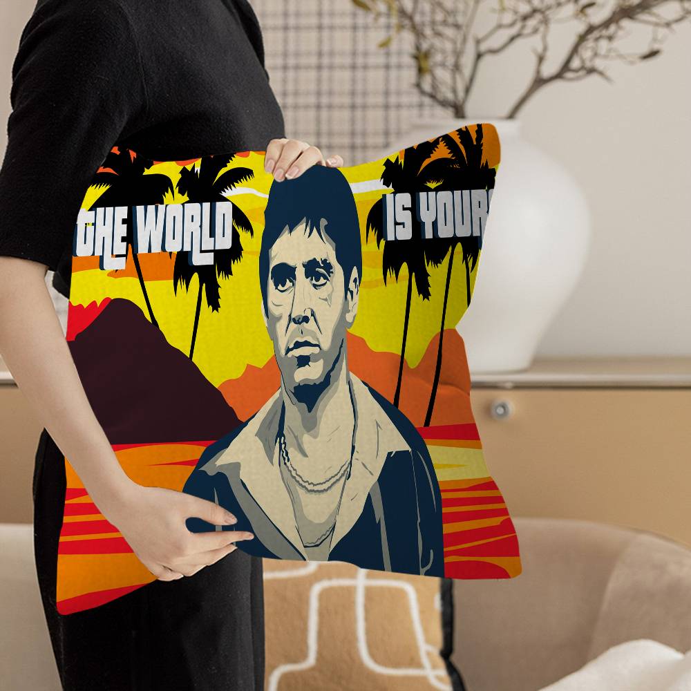 Movie S-Scarface Pillow Cover Design cushion Cover decor Holiday Decorati