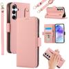 For Samsung Galaxy A55 5G Leather Case with Card Holder,Straps,Shockproof Wallet Phone Cover