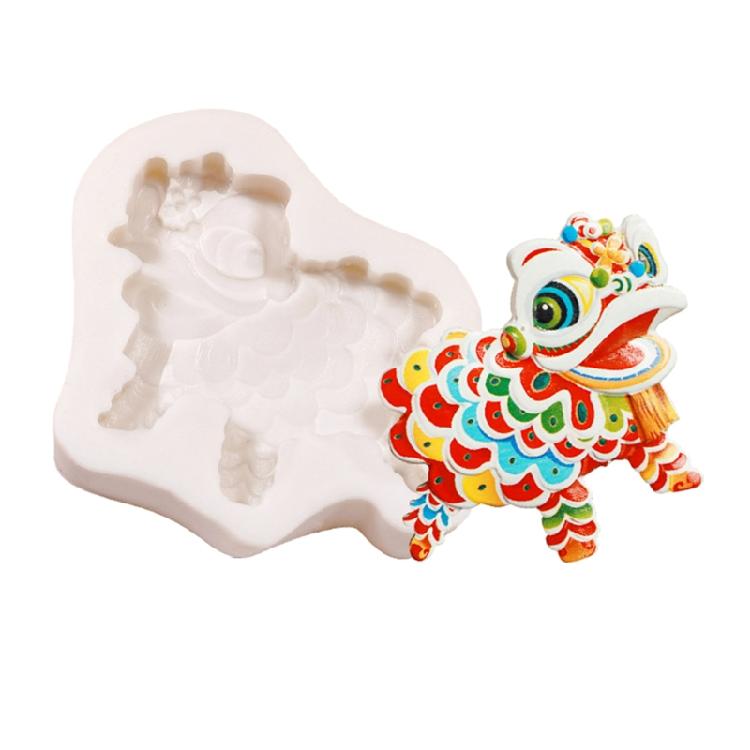 Chocolate Baking Mold Chinese Style Dragon and Lion Dance 3D Cake Molds Durable