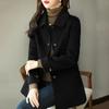 Women Jacket Windbreakers Overcoat Loose Fashion Office Lady Single Breasted Pocket Warmth Autumn Winter Topcoat