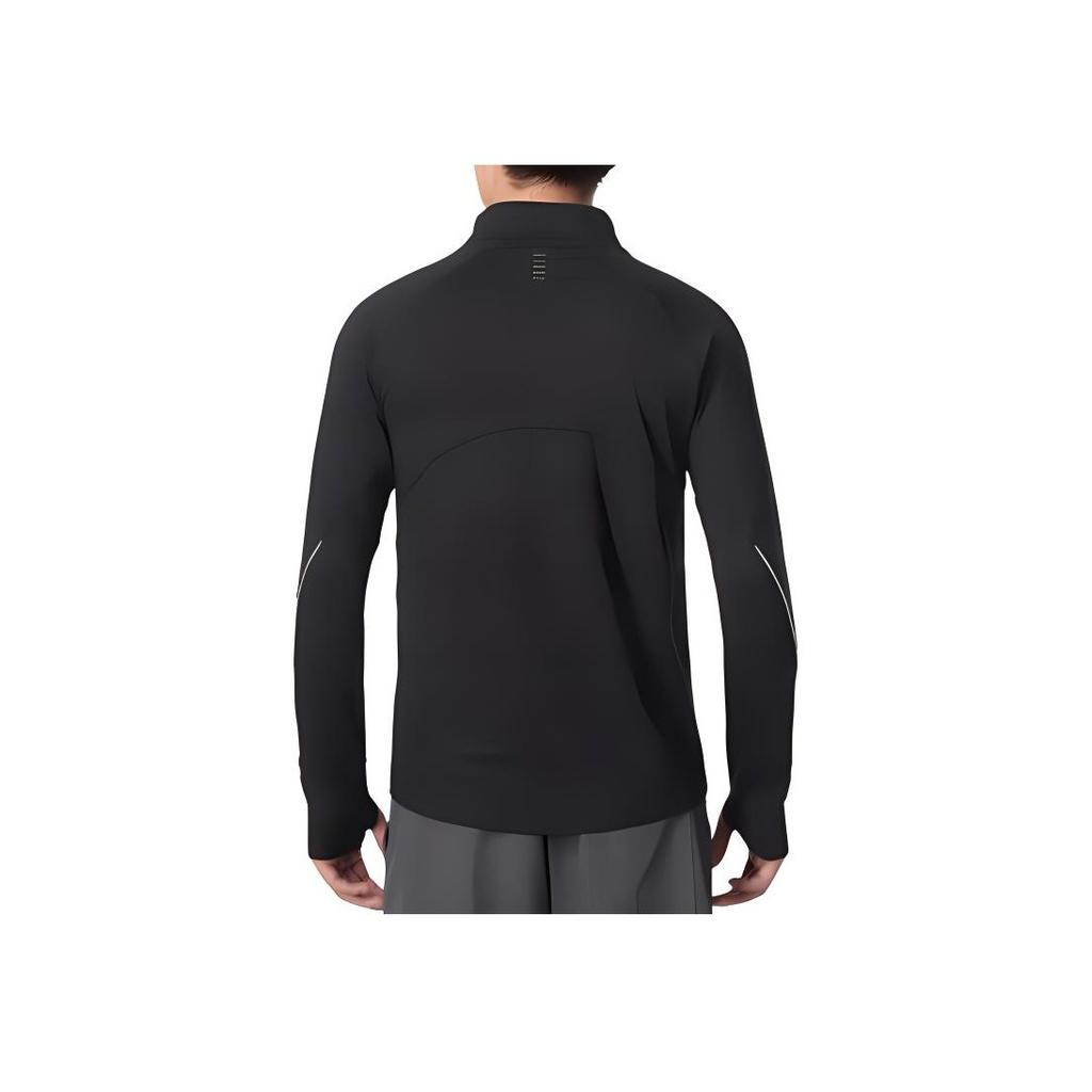 Under Armour Logo Print Breathable Outdoor Casual Sports Mountain Style Pullover Long Sleeve T-Shirt Men Tops Black 1365662-003
